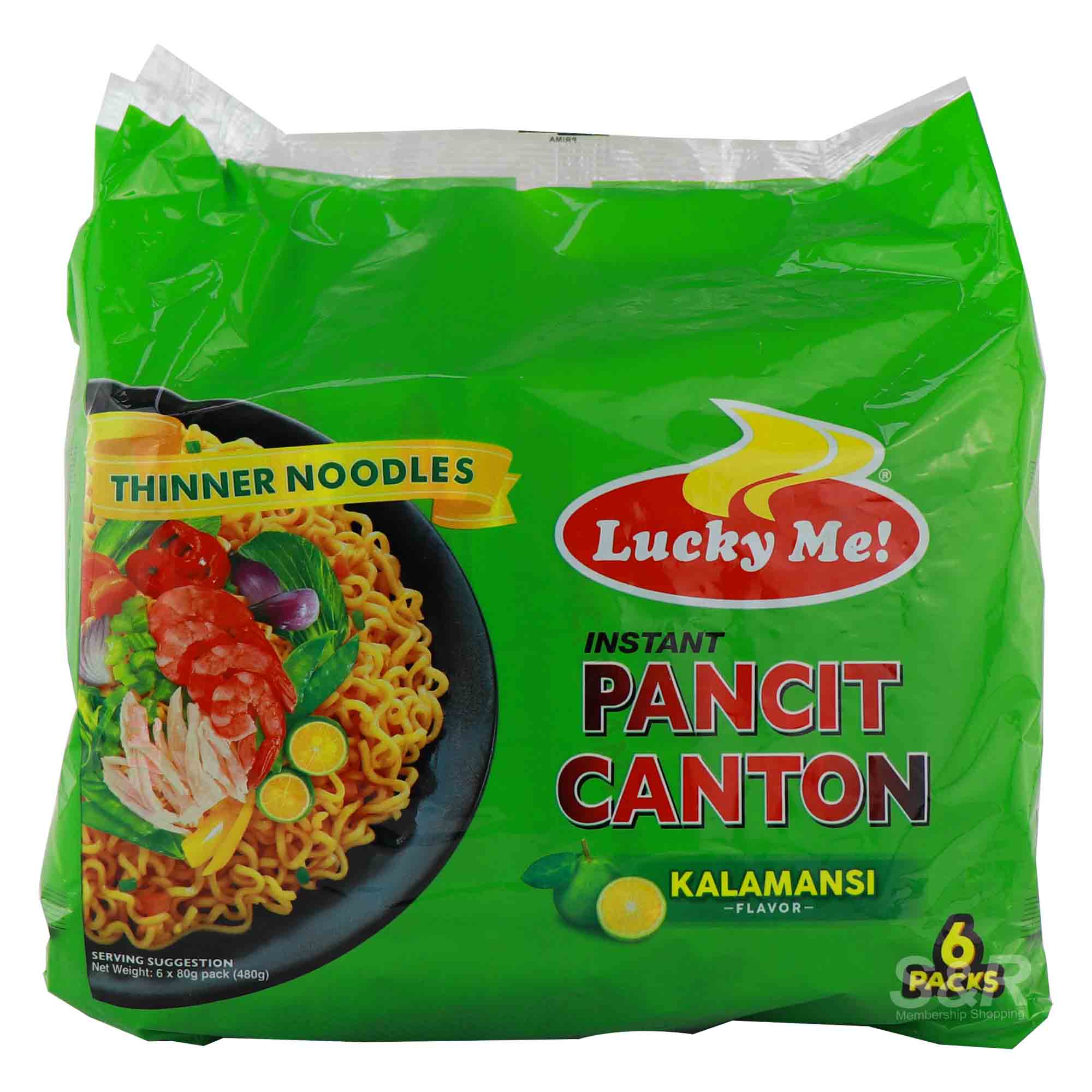Lucky Me! Instant Pancit Canton Kalamansi Flavor 6pcs
